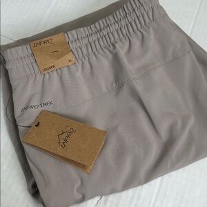 Unipro Trek Mens XL Pull On Jogger Drawstring Stretchy Grey Mauve NEW